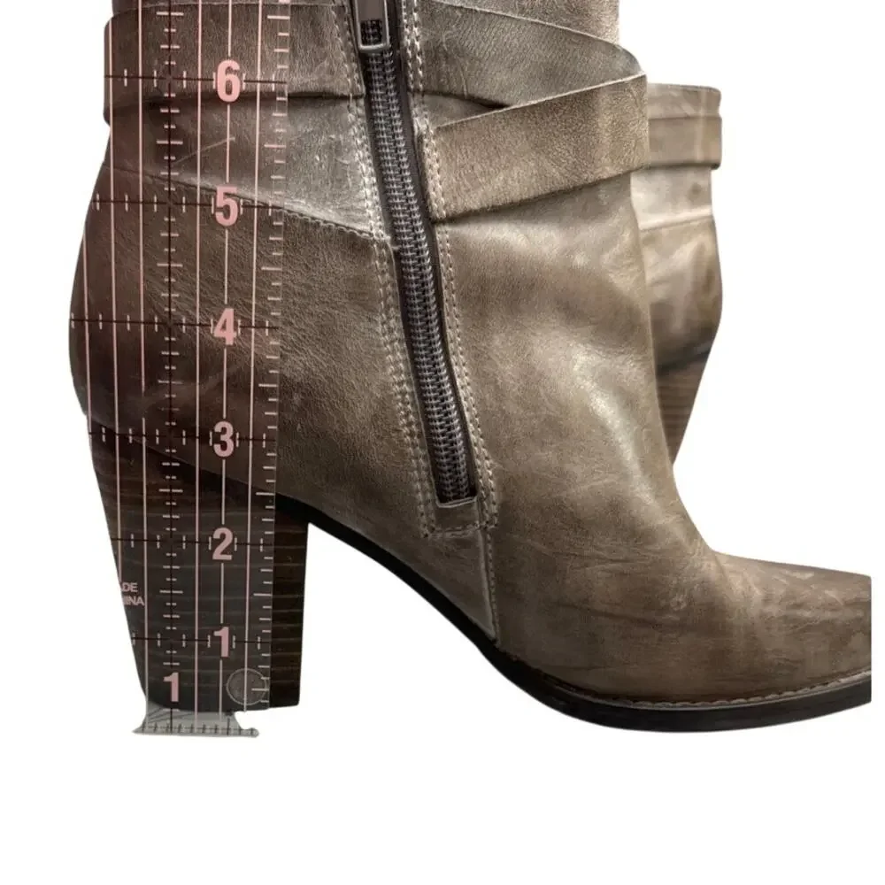 Arturo Chiang Sanyo Gray Distressed Leather 3